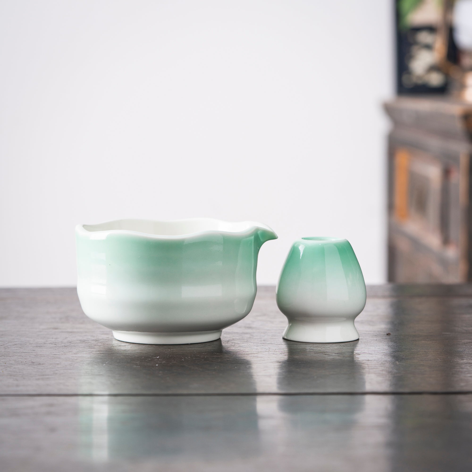 Gradient Green Matcha Set