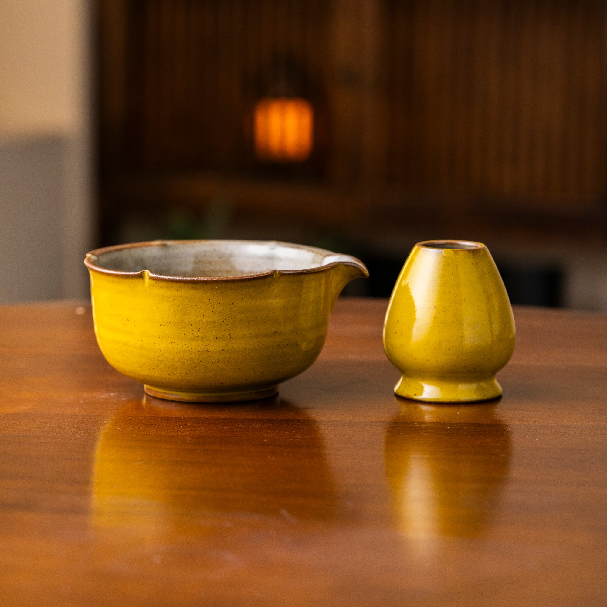 Hand - Painted Floral Matcha Tea Set