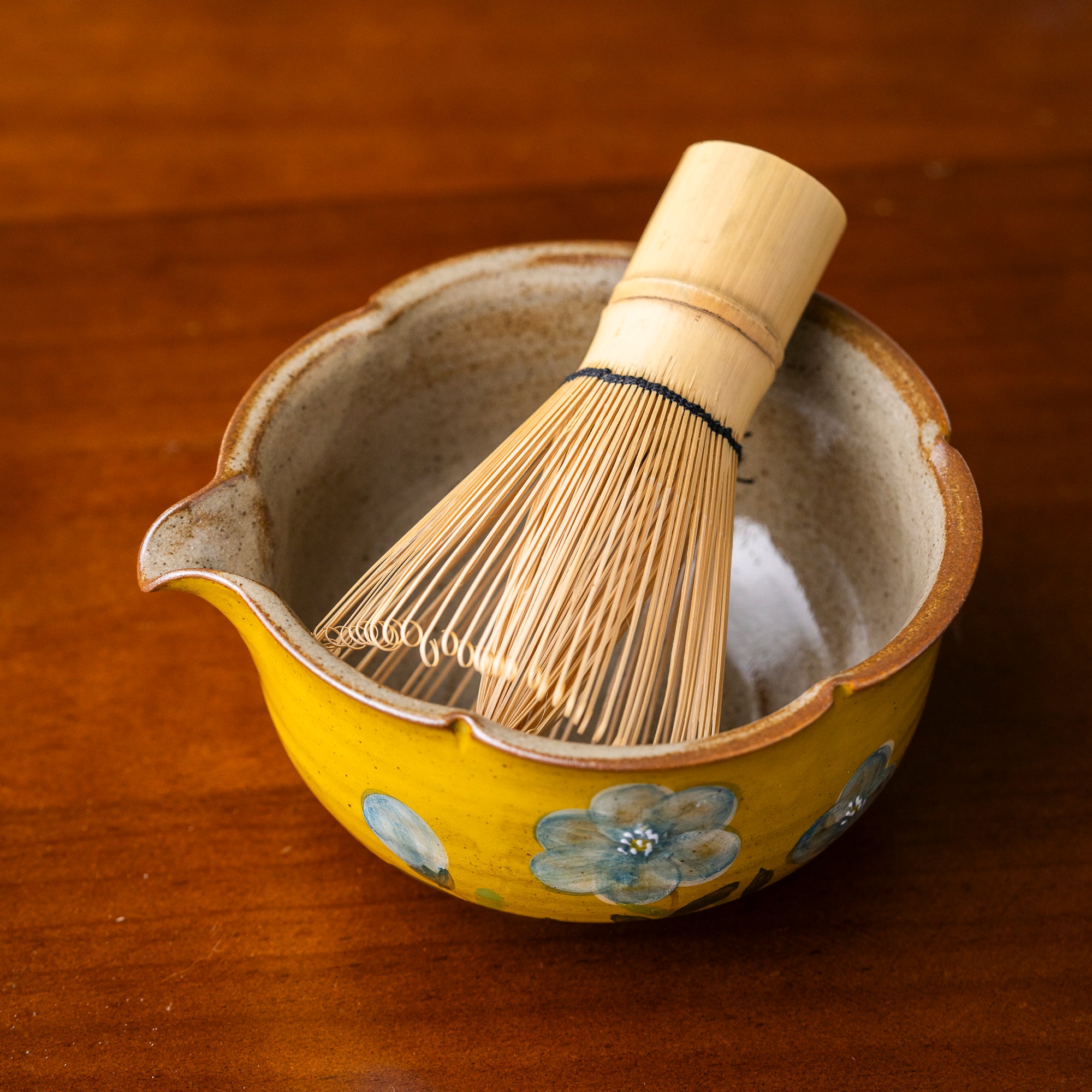 Hand - Painted Floral Matcha Tea Set